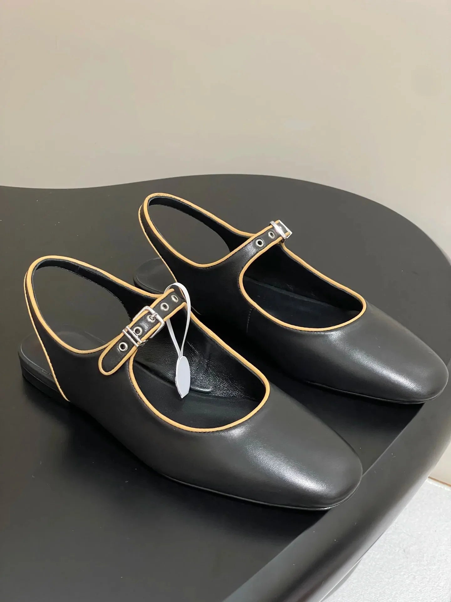 Women's Shoes Goatskin Nappa Leather Slingback Ballet Flats