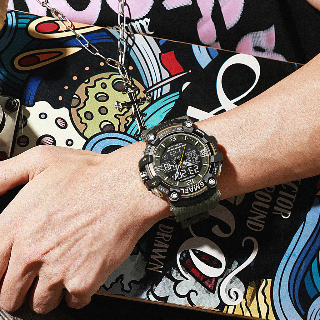 SMAEL Watch Men Sport Alarm Clock For Men 50M Waterproof Wristwatches 8089 Original Brand Men's Wristwatch Quartz Sports Watches