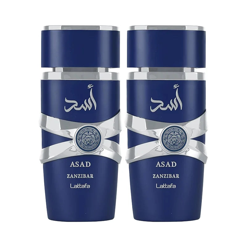 Lattafa Asad Zanzibar Fresh, Spicy Vanilla Coconut Eau De Parfum Long-Lasting Fragrance for Men 3.40 Ounce 100 Ml