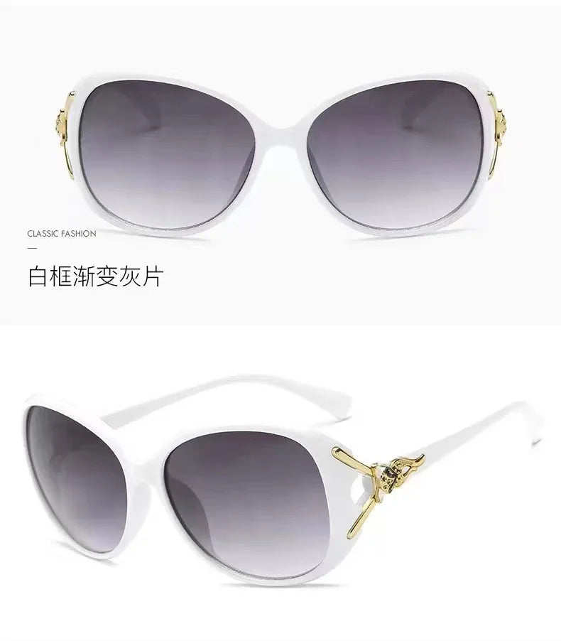 Women's Sunglasses New Simple Fashionable Versatile Trendy  Driving Vacation Sedside Luxury Brands High Quality Sunshade Glasses