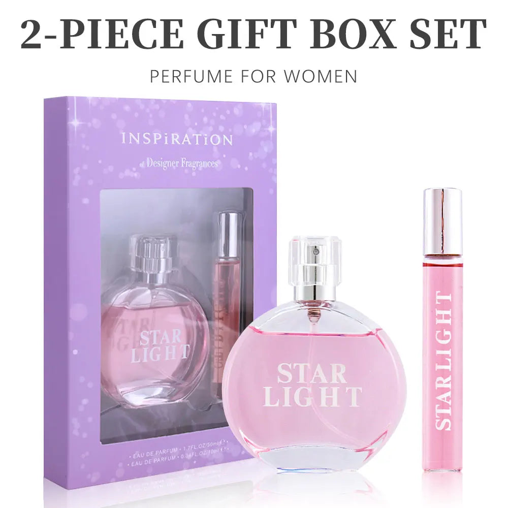 Eau de Parfum Spray 2Pcs Vial Set Gift for Women WONDEFUL 1.7fl.oz and 0.34fl.oz EDP Set Women's Fragrance Sets Long Lasting Fra