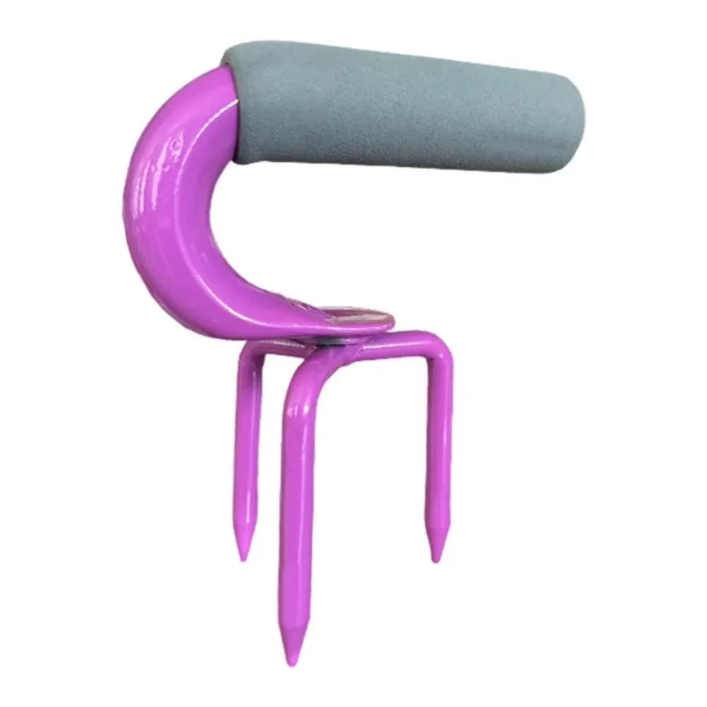 Carbon Steel Mini Gardening Claw Fork Agricultural Manual Tiller Hand Rake Digging Convenient Hand Rake Garden Tool Gardening