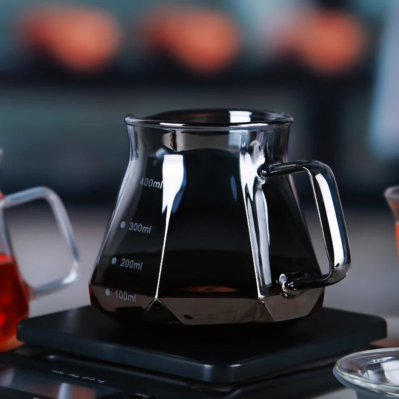 Coffee Obsidian Diamond Hand-brewed Coffee Sharing Pot Filter Cup Cloud Hand-brewed Coffee Pot Set