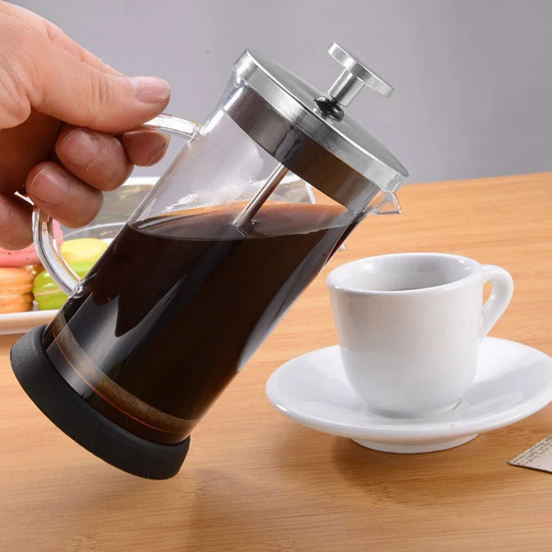Coffee French Press Pot With Filter high borosilicate glass Hand Punch Coffee Pot Multifunctional Brewings Tea Milk Pot Tools
