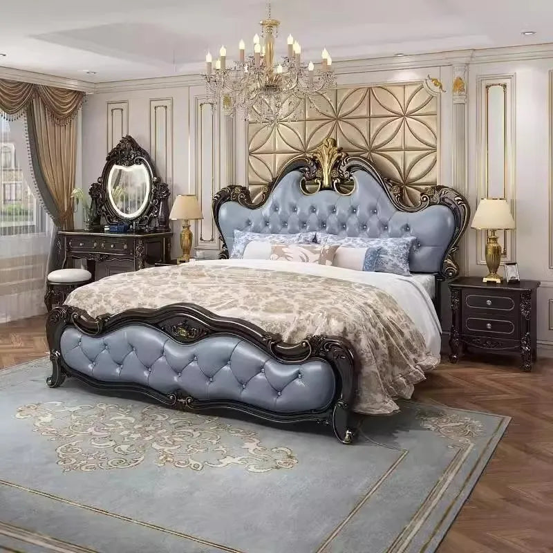European Safe Bed Frame Bedroom Modern Design Space Saving Bed Girls Safe Mobile Princess Nordic Wooden Beliche Hotel Furniture