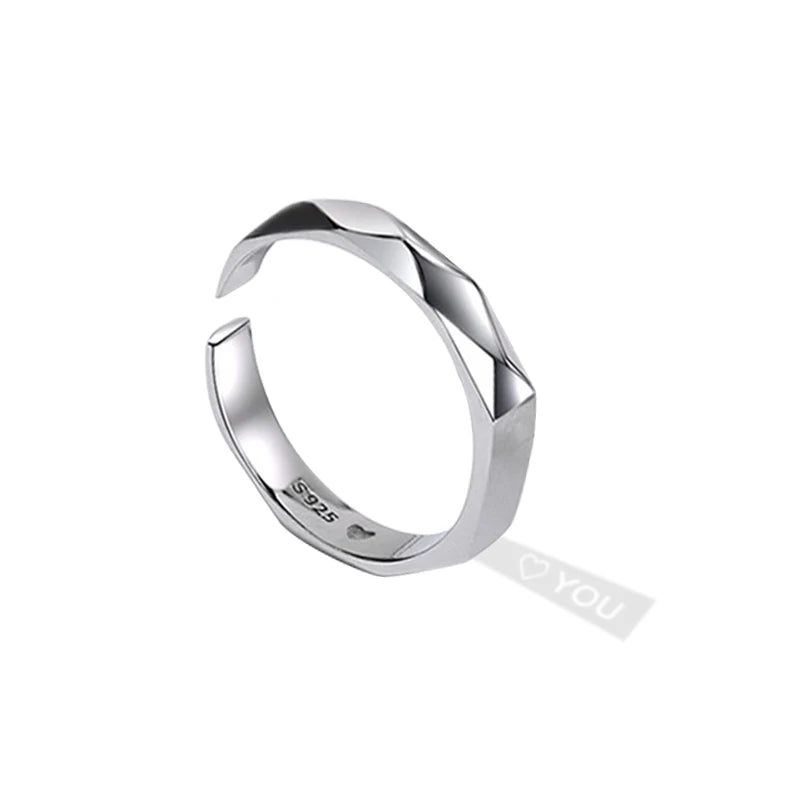 I LOVE YOU Secret Projection Ring 925 Sterling Silver Promise Ring Personalized Hologram Ring Opening Couple Rings For Her Him