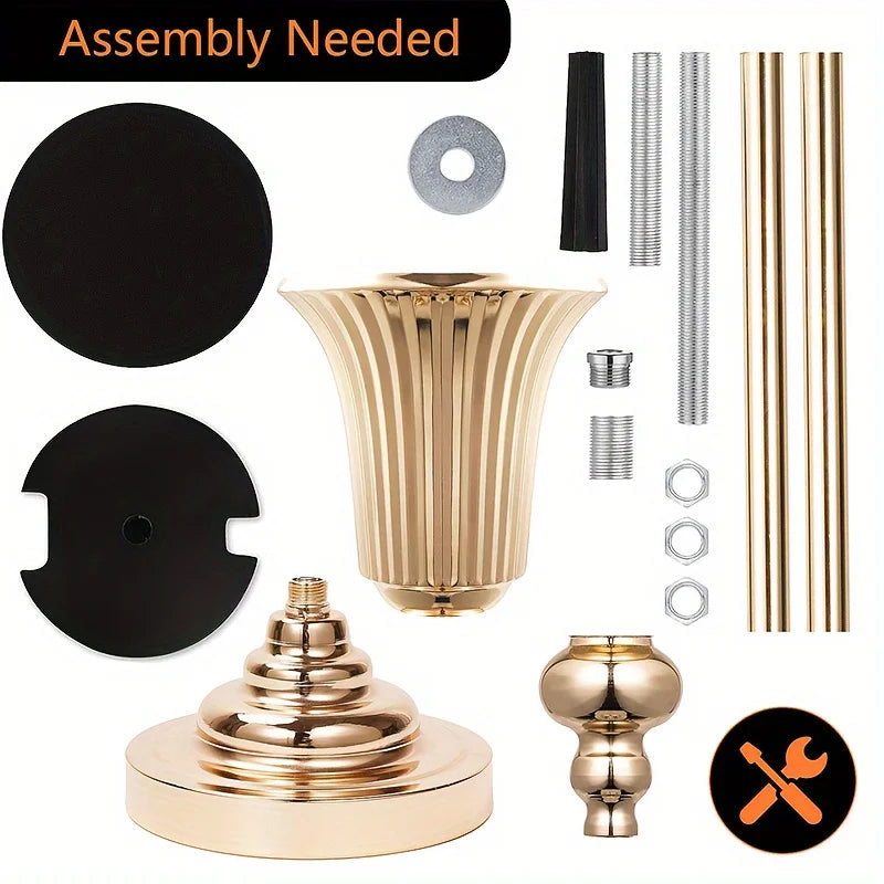 Wedding Centerpiece Vase, Floor Vase - 32.5 Inch Multi-Purpose Metal Vase for Party Events, Christmas and Halloween Decorations