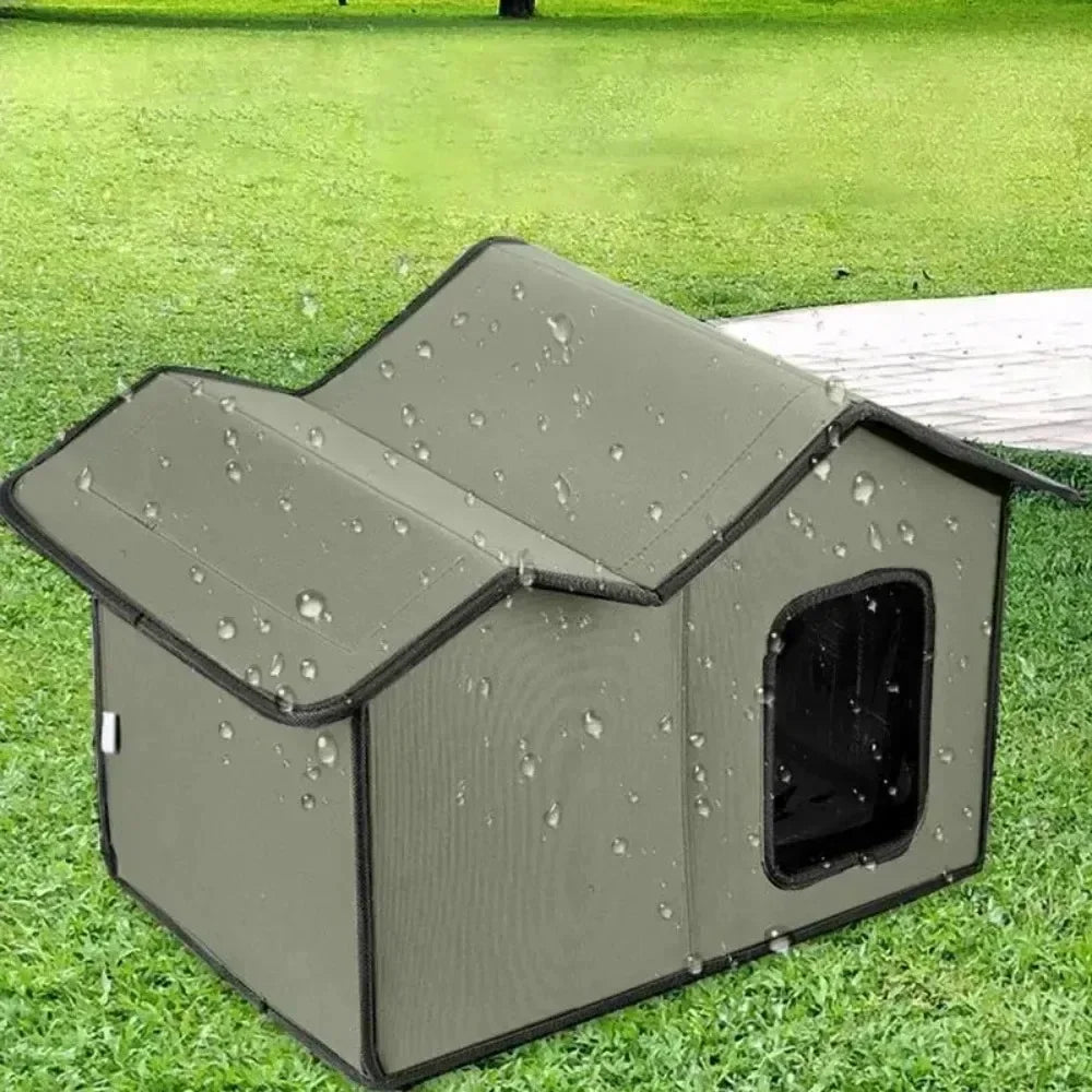 Outdoor Cat House Waterproof Pet House Foldable Storage Dog House Washable Cat House Not Easy To Collapse Windproof Pet Nest