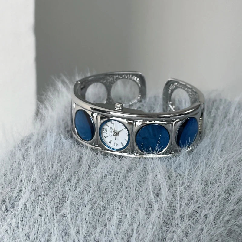 CILOA bracelet watch female 2025 new round gift brand authentic blue high quality casual waterproof quartz watch ladies watch