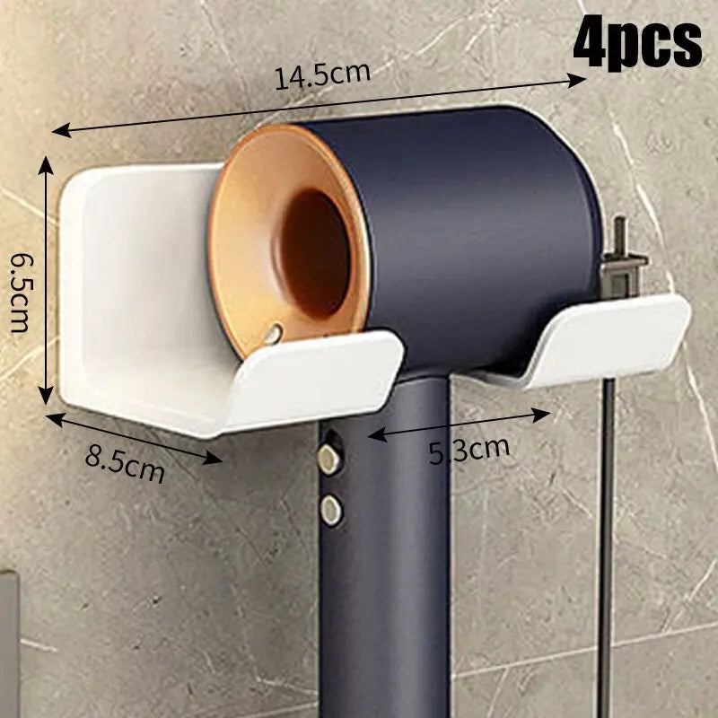 Bathroom hair dryer storage rack Multi functional storage rack Wall mounted non perforated hair dryer storage rack