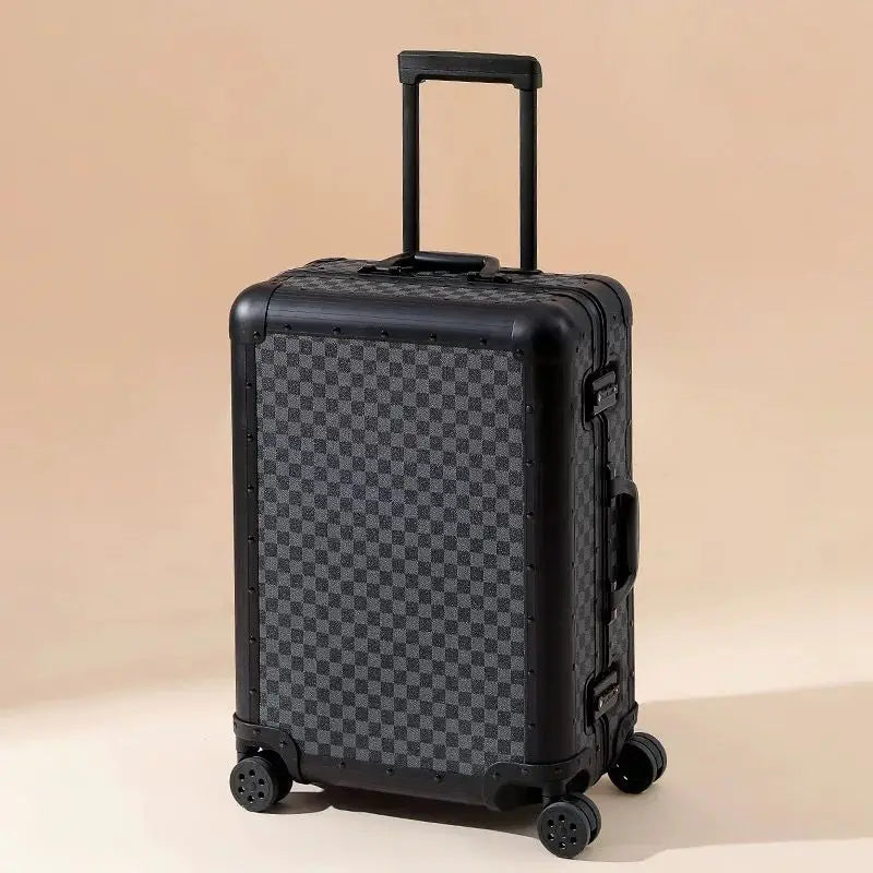 High-end light business aluminum-magnesium alloy 20 chassis suitcase universal wheel 24 trolley case suitcase silent
