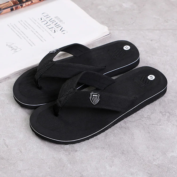 High Quality Men's Flip Flops Non-Slip Beach Sandals Fashionable Hombre Casual House Slippers for Men Hot Sale Comfortable Wear