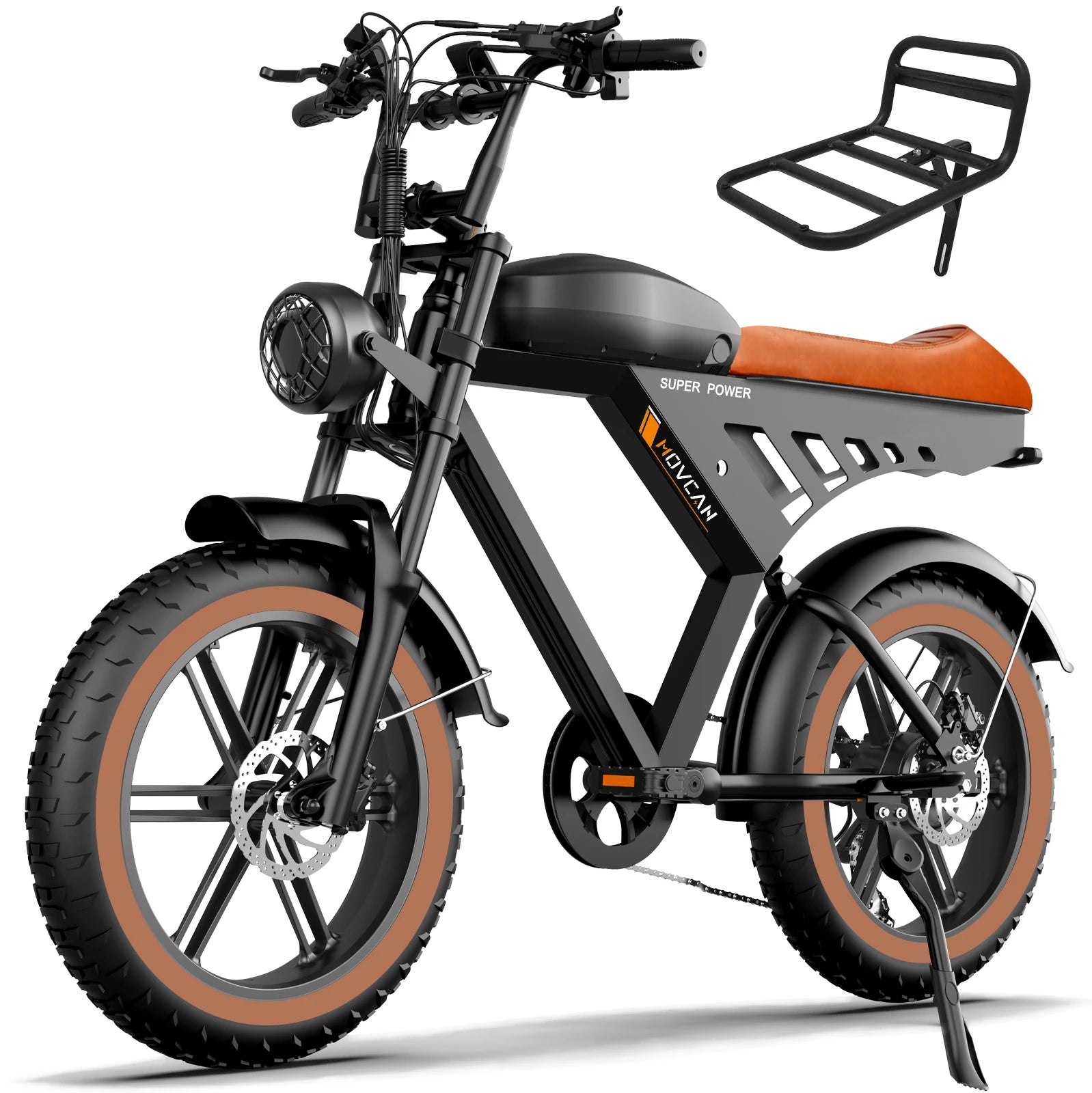 V30basket, Adult Electric Bike, 20MPH 40 Miles, 750W Brushless Motor, Removable Battery 48V 15.6AH, Commuter Electric  Bike
