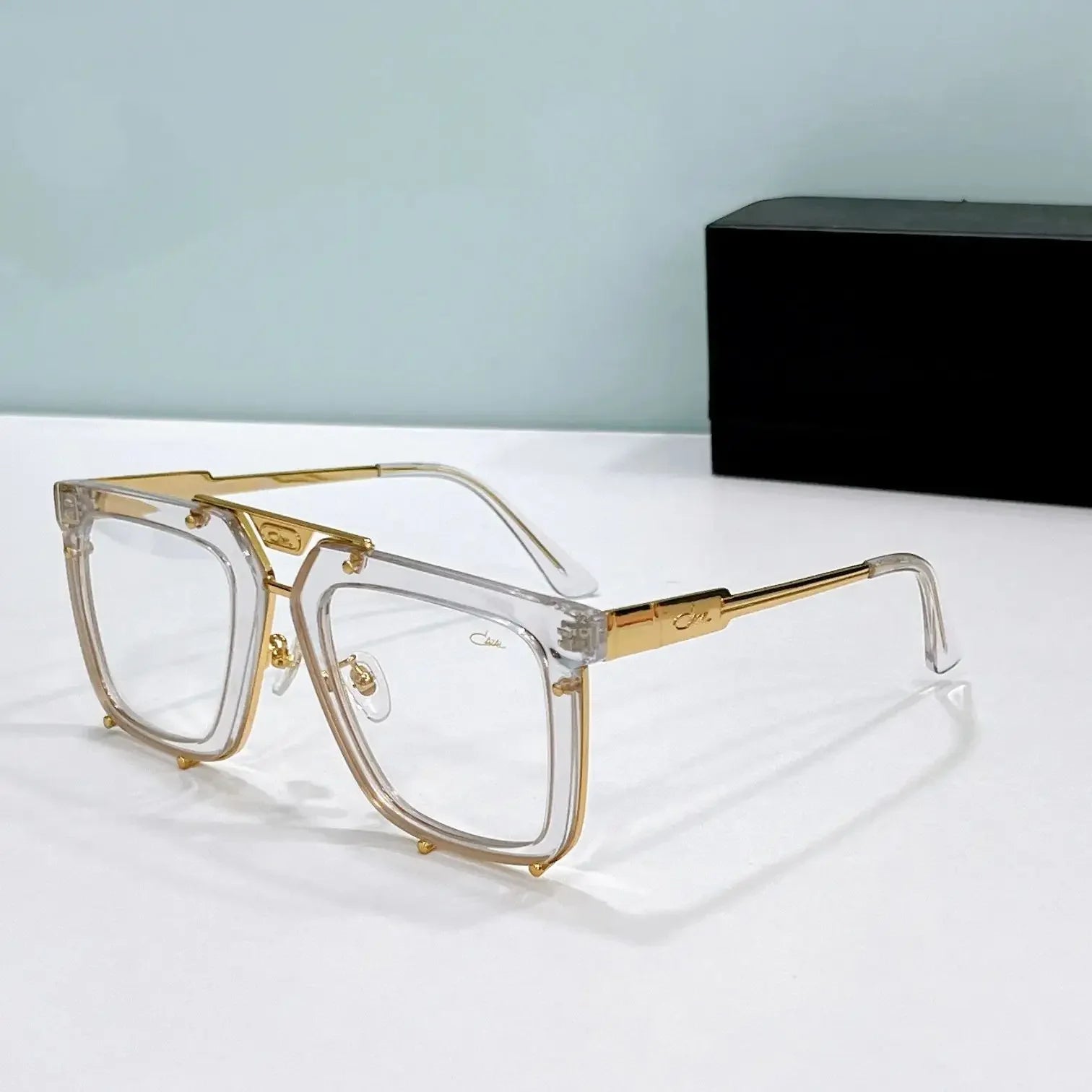 New Arrival ORIGINALCAZAL MOD648 Premium Alloy+Acetate Frame Men Eyewear Luxury Trendy UV400 Driving Anti-Glare Women Sunglasses