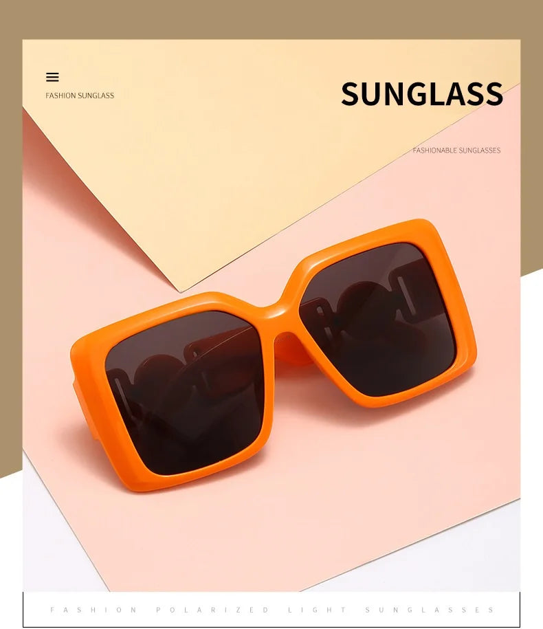 INS Popular Square Sunglasses Women Luxury Retro Brand Men Trending Travel Sun Glasses Female Shades UV400 Oculus