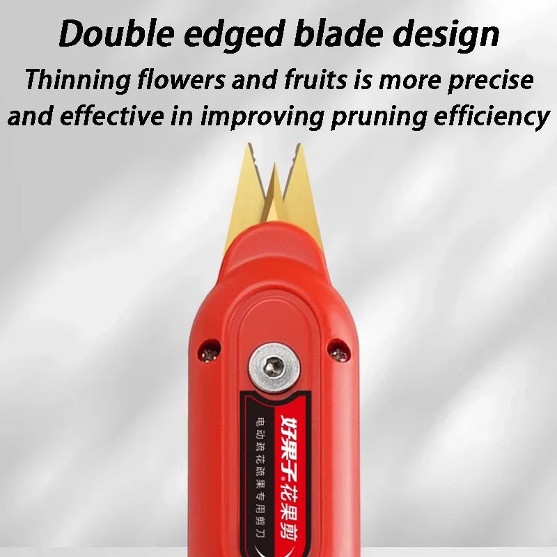 Electric Pruning Shears New Fruit Tree Thinning Flower Sparse Fruit Specialized Pruning Scissors Portable Flower Fruits Shears