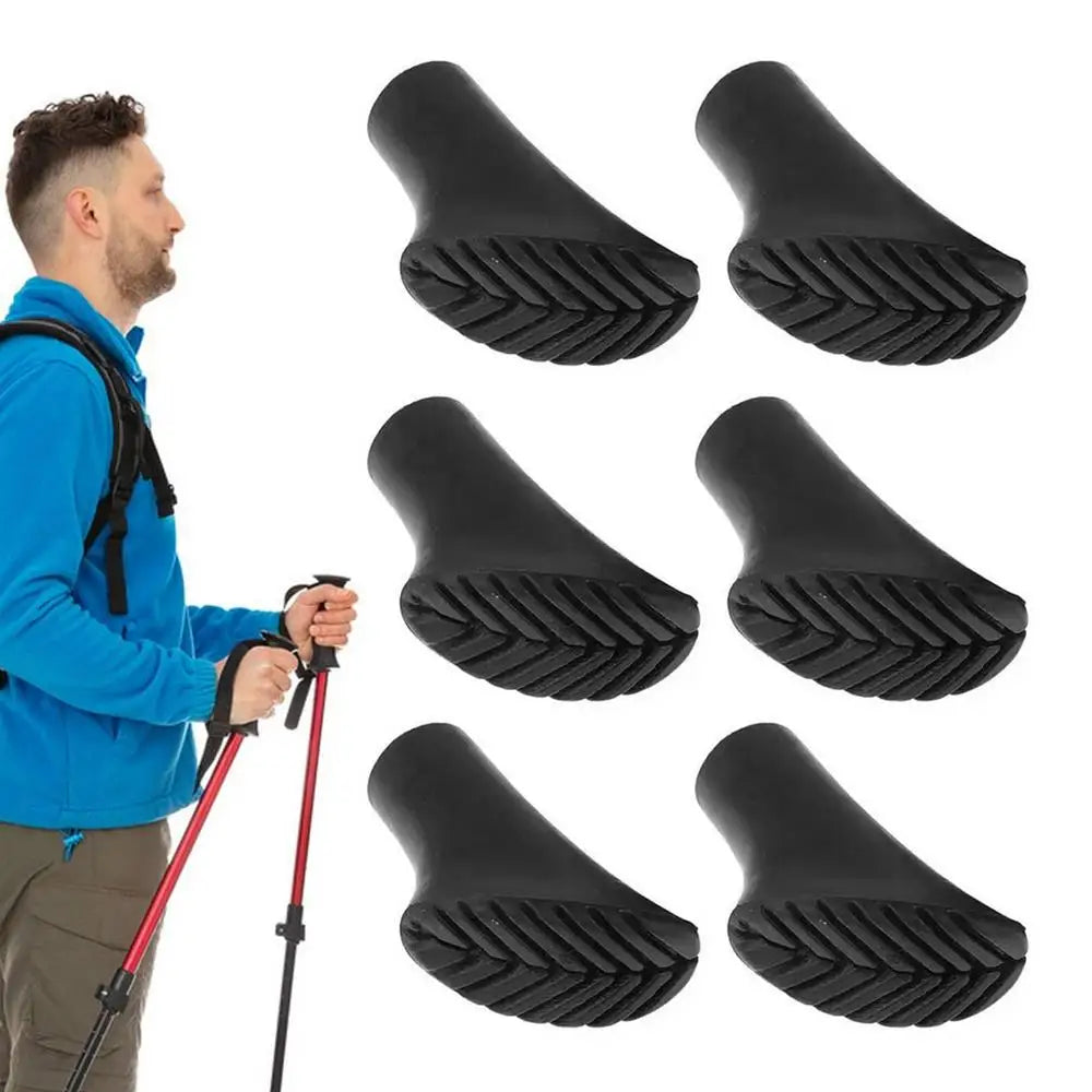Hiking Sticks Tips Hiking Sticks Feet For Adventure Lightweight Elastic Trekking Stick Rubber Feet Walking Sticks Rubber Feet