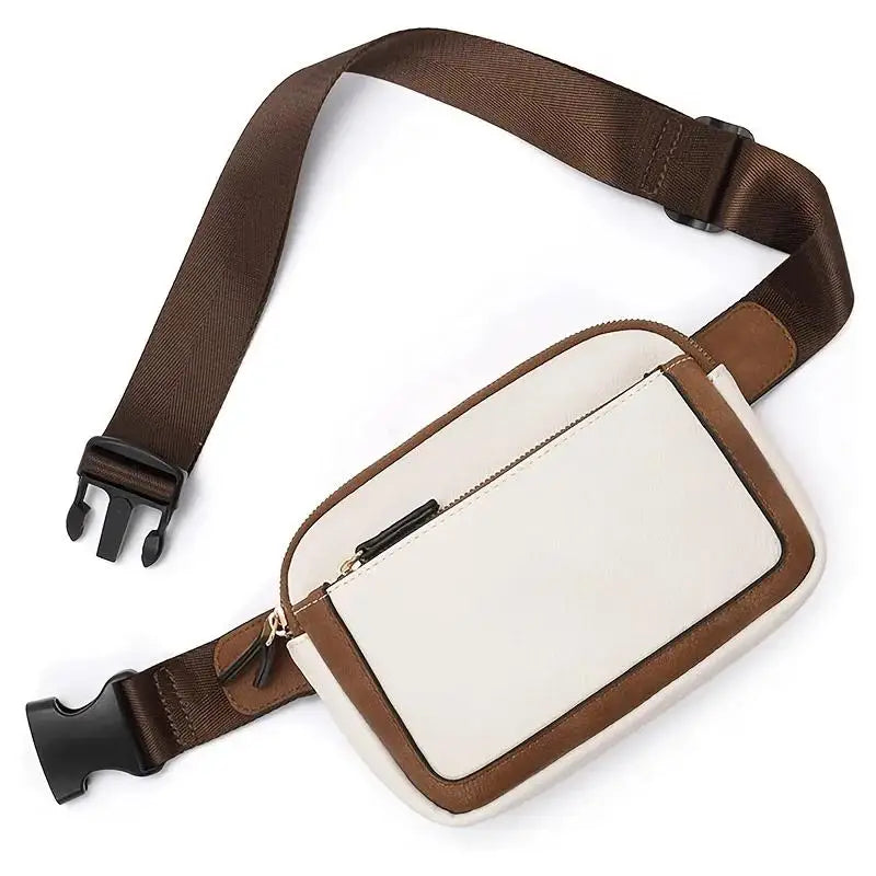 Women's Bag  Leather Waist Pack Crossbody Chest Bags Travel WaterProof Belt Bag Sport Purse Pocket Unisex