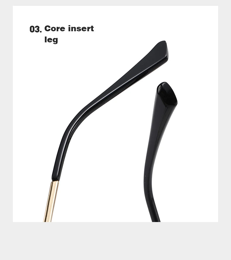 Personality Cat Eye Anti-Blue Light Spring Hinged Glasses Cross-Border Men Women Glasses Shopping Leisure Advanced Frames