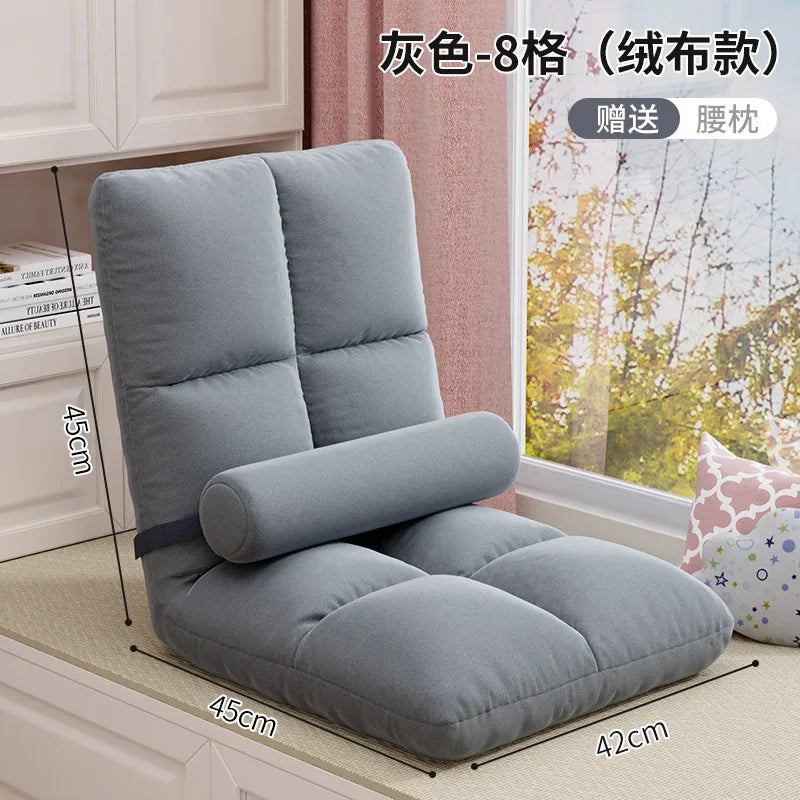 Lazy Person Sofa Single Bedroom Bay Window Tatami Folding Backrest In Bed Dormitory Sleepable And Reclining Small Sofa Cushion