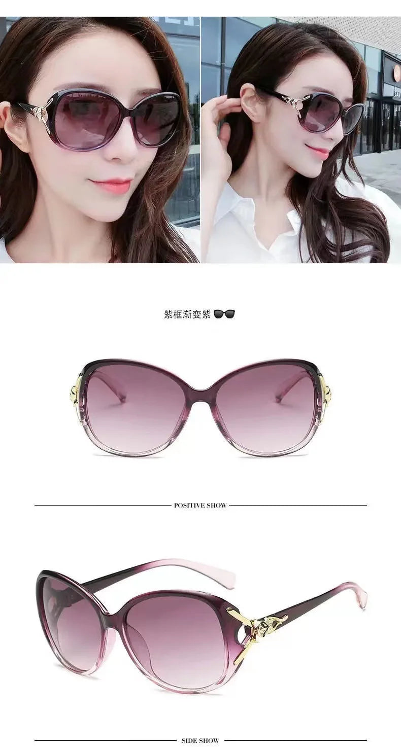 Women's Sunglasses New Simple Fashionable Versatile Trendy  Driving Vacation Sedside Luxury Brands High Quality Sunshade Glasses