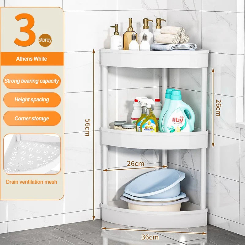 Bathroom Storage Cart With Wheels Kitchen Living Room Storage Rack High Load-Bearing Capacity Home Accessories