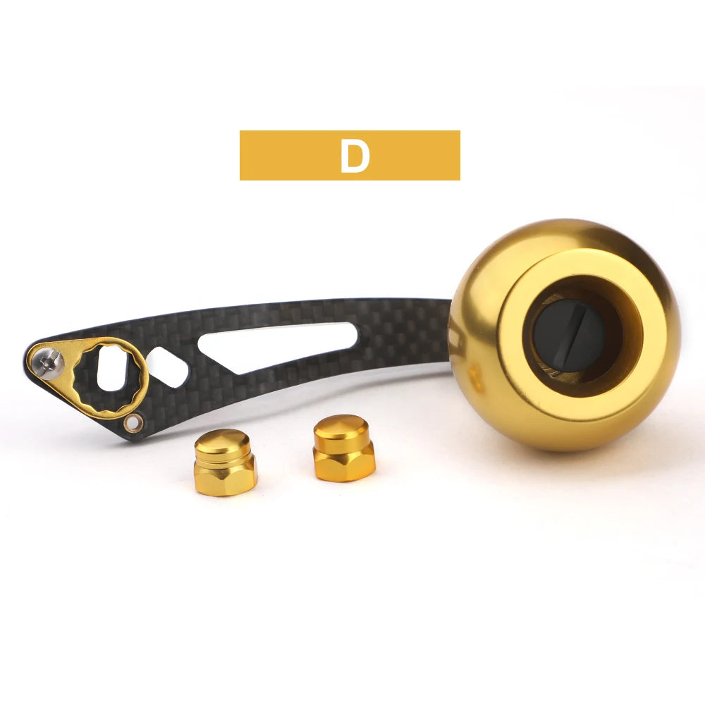 ROLLFISH Fishing Reel Handle Rocker Arm Carbon Fiber Light Weight 28g Ergonomic Design Multicolor Fishing Tools Accessories