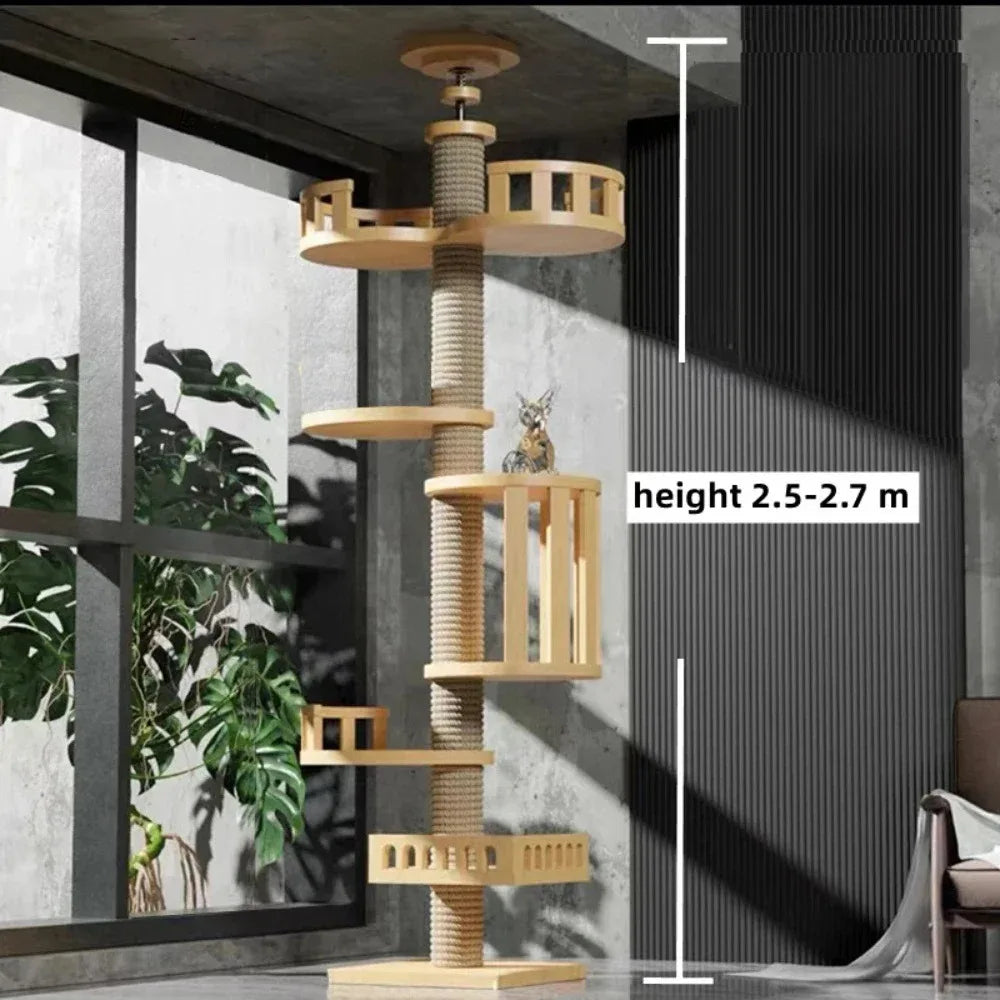 Cat Tree Multilayer Rotatable Moisture Proof Breathable Scratching Posts Save space Cat Tower For Home Indoor Cats Shelves 캣타워