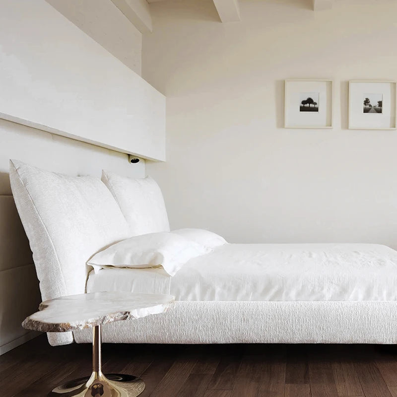 Wedding Design Bed Minimalist Aesthetics Designer High Quality Bed Organizer Master Bedroom Cama De Casal Bedroom Furniture