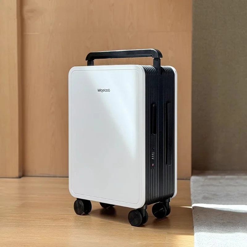 Wide Handlebar Rolling Luggage High-quality Durable PC Material Travel Balance Trolley Suitcase with 360° Spinner Wheel TSA Lock