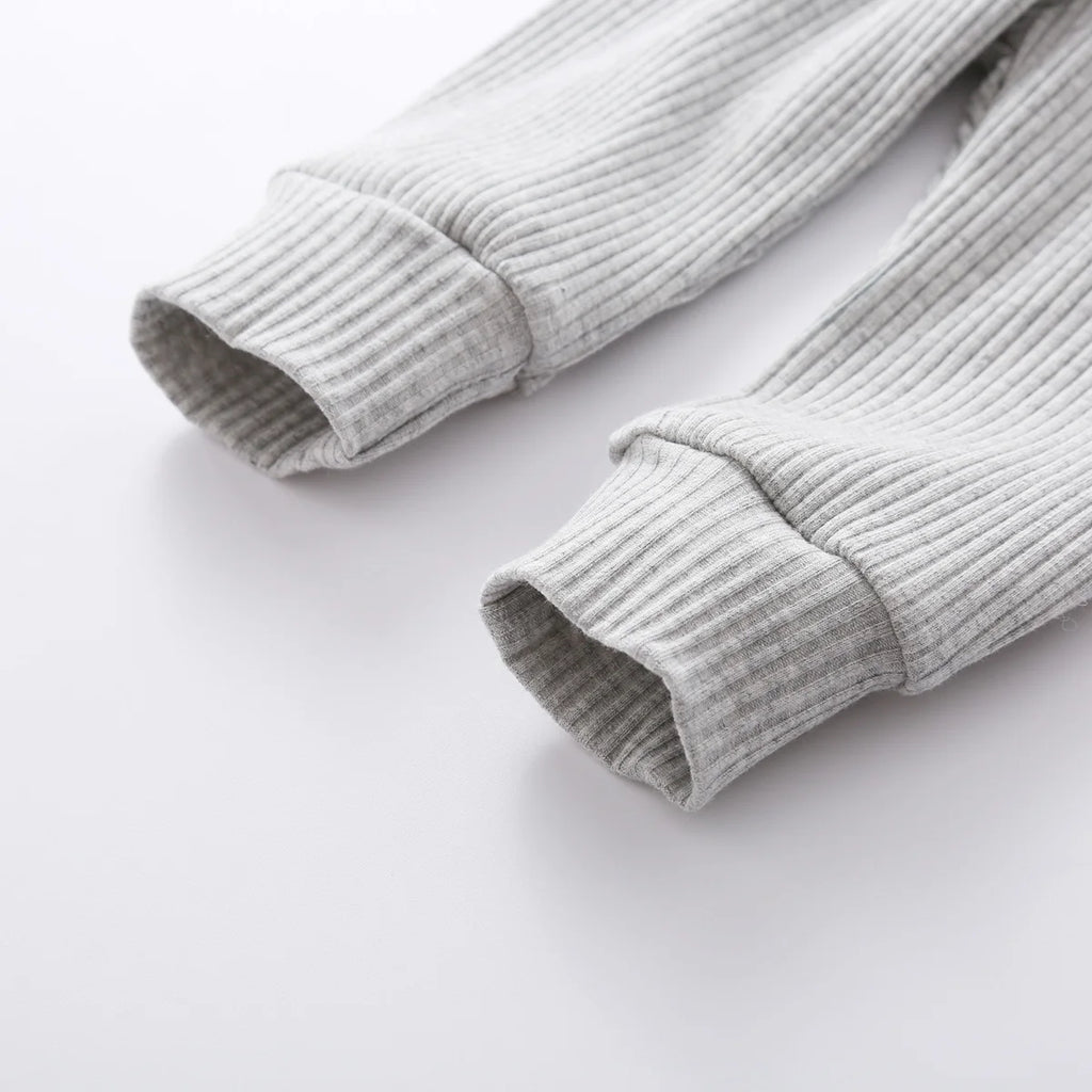 16 Colors Baby Solid Knit Sets Newborn Infant Girls Boys Fall Winter Long Sleeve Romper + Elastic Pants Toddler Outfit 0-24M