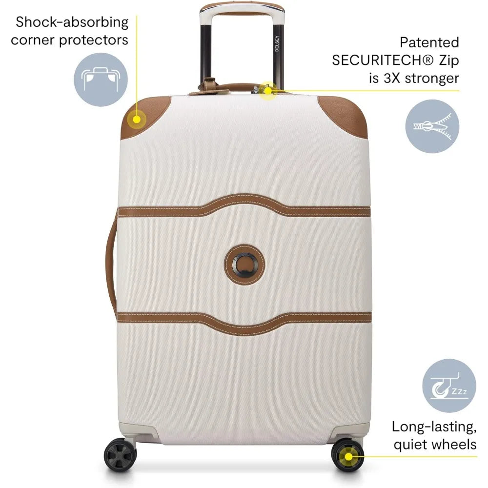 DELSEY PARIS Chatelet Air 2.0 Hardside Luggage with Spinner Wheels, Angora, 2 Piece Set (19/28)