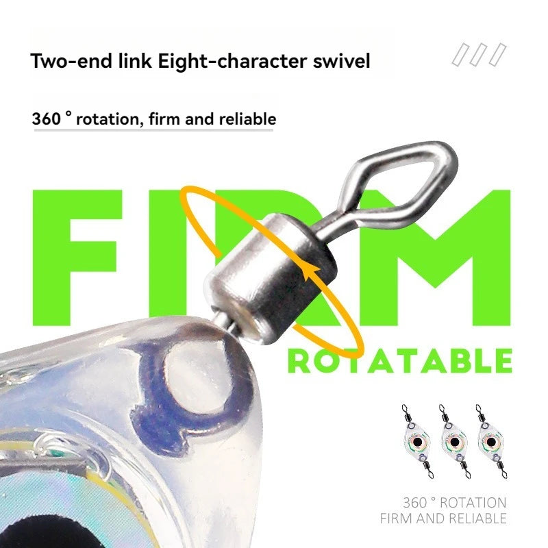 Fishing Equipment Double Swivel Fish Trap Lamp Luminous LED Light Fishing Lure Squid Jig lamp Night Fishing Bait Lamp Sea Tackle