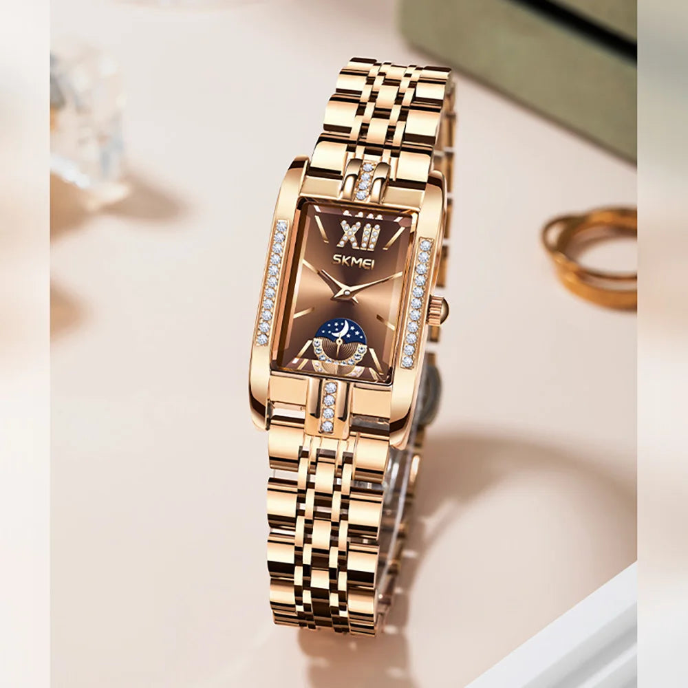 New Fashion Stainless Steel Date Women Watches Casual 30M Waterproof Girl Ladies Wristwatch Female Clock Relogio Feminino