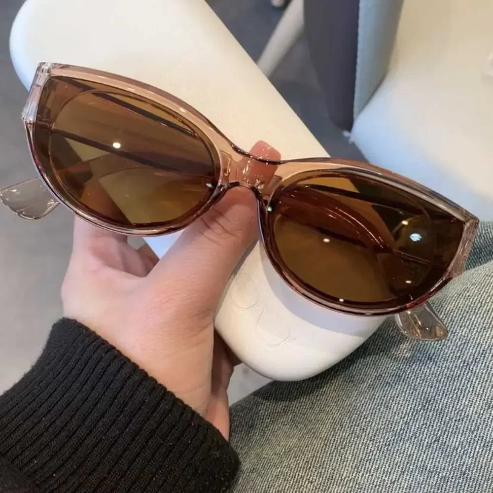 New Arrival Cat Eye Sunglasses Women Oval Glasses Vintage Brand Elliptic Square Sun Glasses for Female Shades Female Eyewear