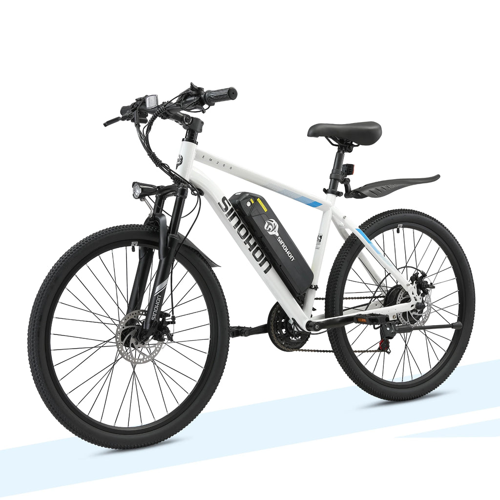 SINOHON EM200D Adult Electric Bicycle,500W city ebike, 36V 10.4AH commuting E-bike, 26 Tire  Electric Bike
