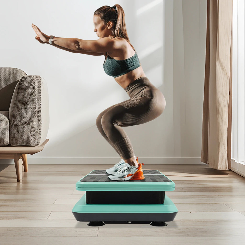 200W Vibration Plate Exercise Machine Vibrating Platform, Body Shaping Vibrating Plate for Women & Men Whole Body Weight Loss
