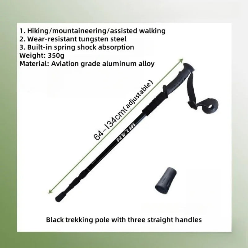 Hiking Trekking Poles, Collapsible,Lightweight, Anti Shock, Hiking or Walking Sticks,Adjustable Hiking Pole for Men and Women