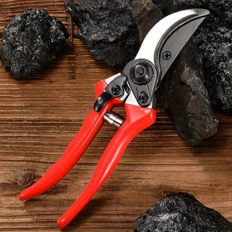 8" Professional Sharp Bypass Pruning Shears, High Carbon Steel Tree Trimmers Secateurs, Hand Pruner, Garden Shears
