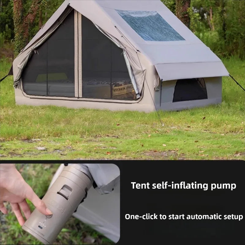 Tourist Family Camping Outdoor Tent Nature Hike Parties Sun Shelter Self-inflating Tent Glamping Waterproof Camping Hiking