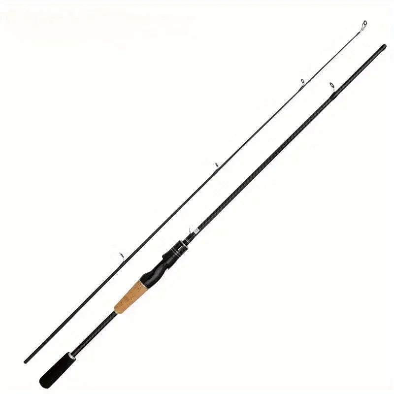 Carbon Lure Rod with Wooden Handle,180cm/70.86inch,Suitable for a variety of fishing environments