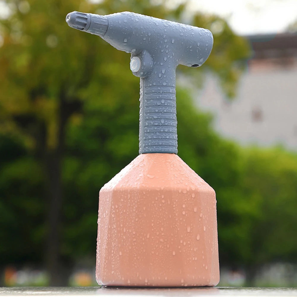 1L Pressure Sprayer Tool USB Rechargeable Handheld Plant Sprayers 360 Adjustable Nozzle Leakproof for Agricultural Irrigation