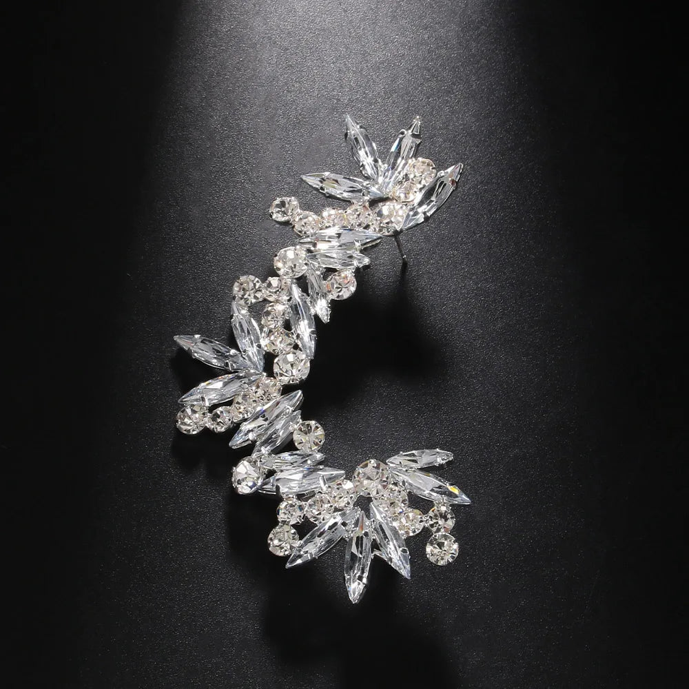 Stonefans Tassel Ear Clips Without Piercing Earrings Jewellery Geometric Earrings Women 2024 Trend Luxury Designer Y2k Gift