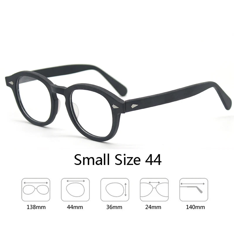 Men's Spectacle Frame Style Glasses Transparent Lens Johnny Depp Brand designer Computer Male Round Vintage