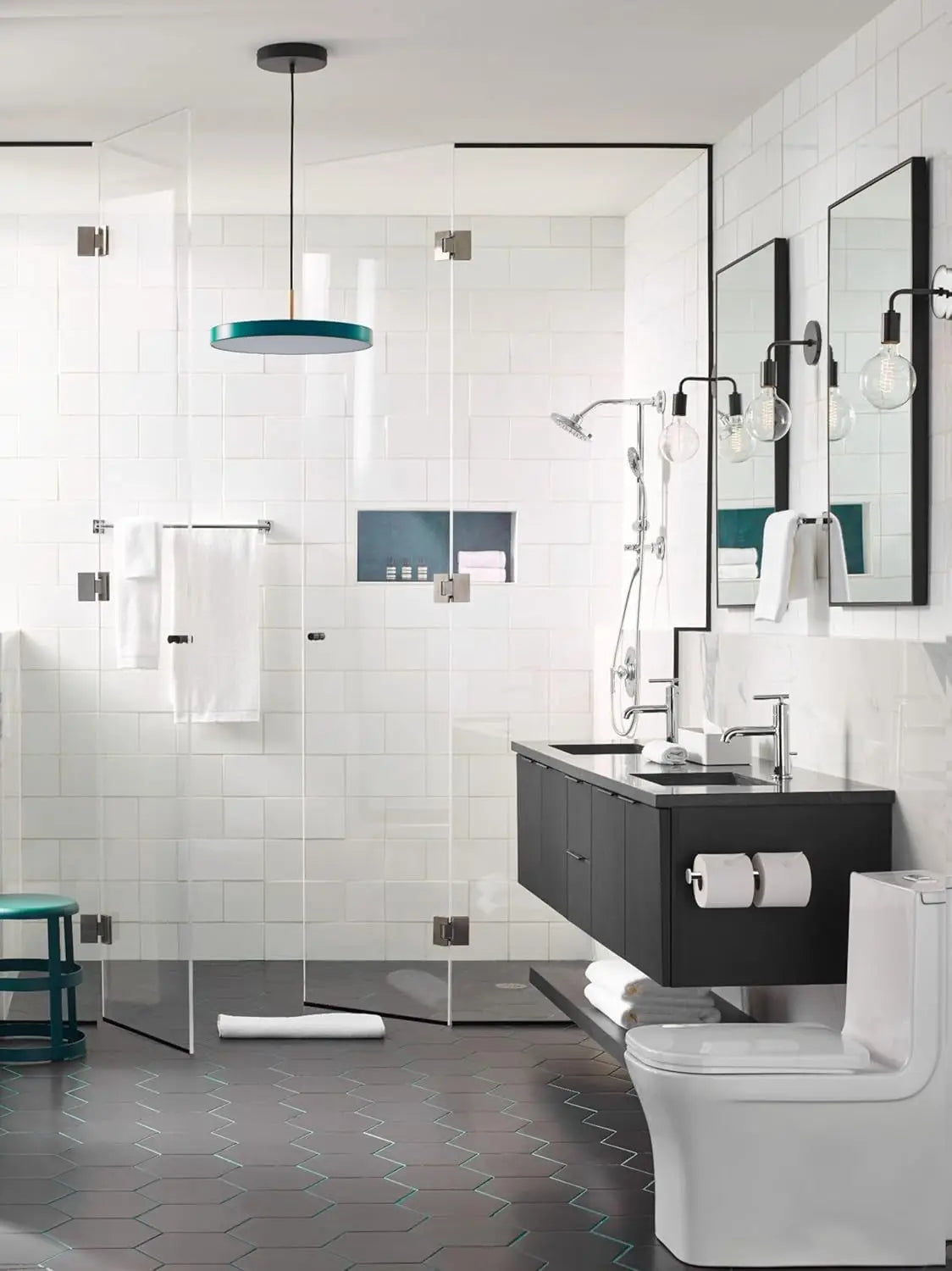 Triva Chrome 9" Bathroom Hand -Towel Bar, BP1886CH