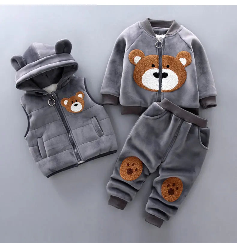 Boys Clothes Autumn Winter Warm Baby Girl Clothes Kids Sport Suit Outfits Newborn  Clothes Infant Baby Christmas Clothing Sets