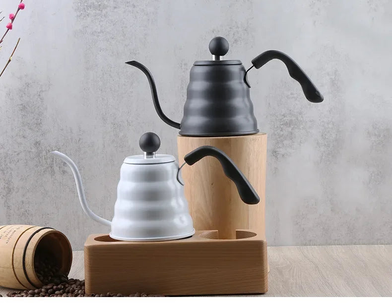 Coffee brewer, coffee pot, electric kettle, tea brewing pot, 600ml stainless steel hand - pushed coffee spout