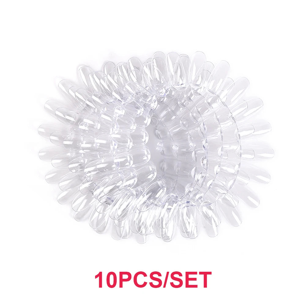 False Nails Tips Display Sticks Clear Nail Swatch Nail Gel Polish Showing Chart Manicure Polish Practice Training Display Board