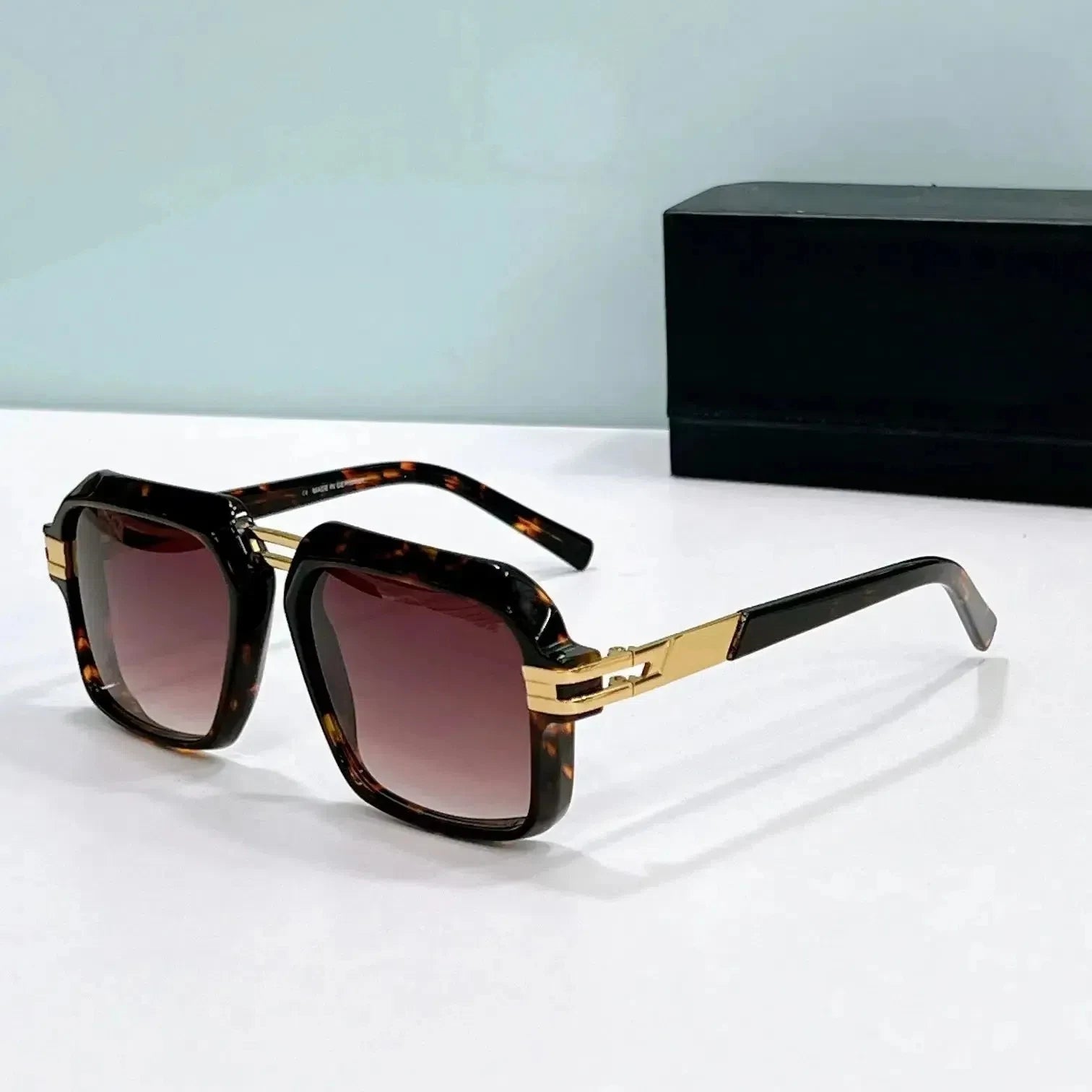 ORIGINAL MOD6004 Casual Classic Gradient UV400 Trendy Men Sunglasses Luxury Design Red Acetate Frame Retro Women Couple Eyewear