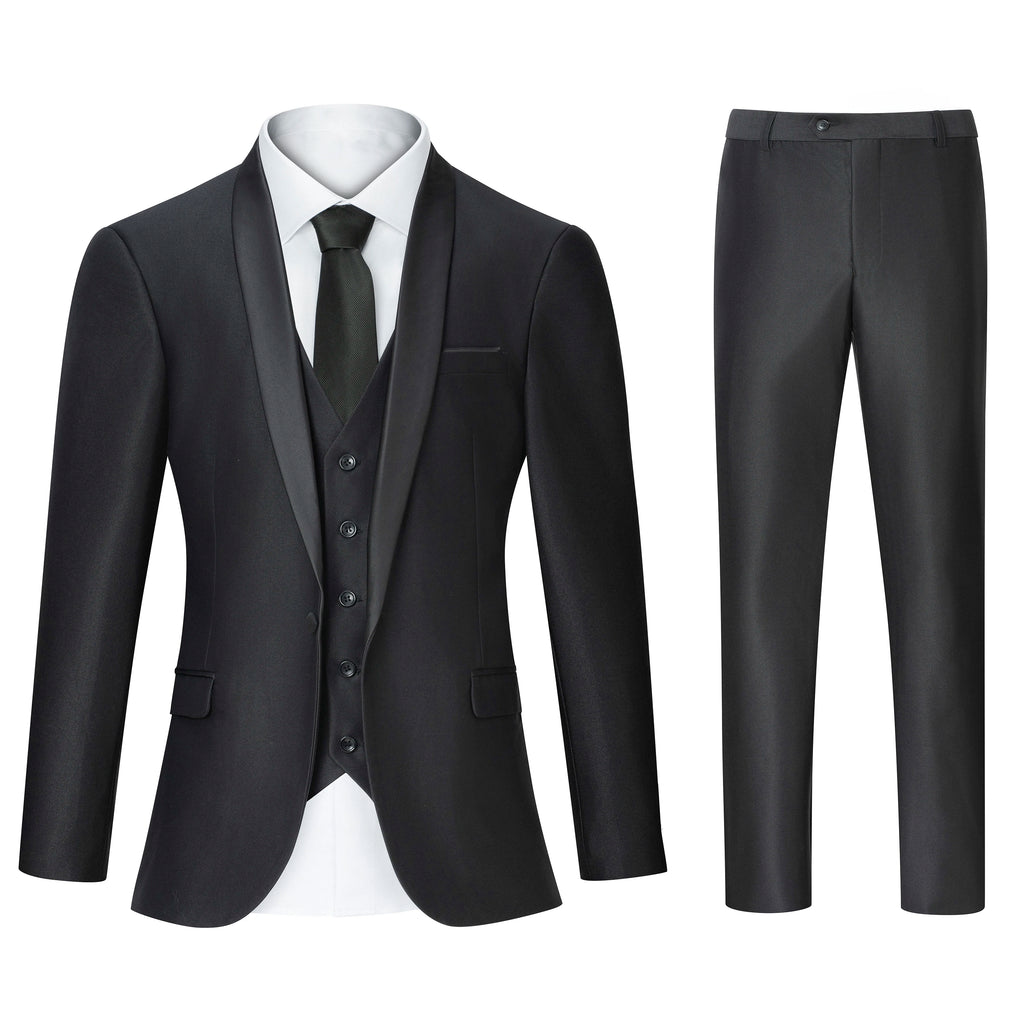 Customized Luxury Men Suits Single Breasted Peak Lapel 3 Piece Jacket Pants Vest Full Sets High Quality Clothing Terno Blazers